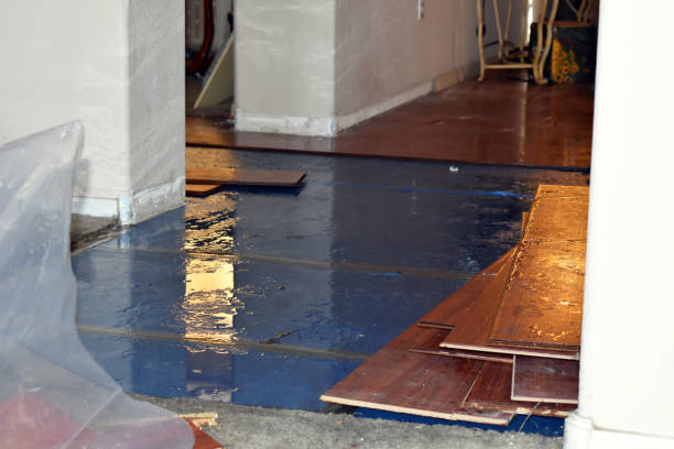 Professional Water Removal technician working in Poplar, WI